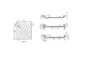 Душевой поддон Ravak Angela-90 LA Ravak