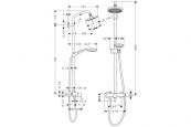 Душевая система Hansgrohe Croma 100 лейка 160 мм 27154000 Hansgrohe