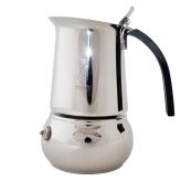 Гейзерная кофеварка Bialetti Kitty серебристая 0.2 л Bialetti