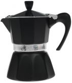 Гейзерная кофеварка G.A.T Fashion 103903NE серебристая, черная 0.15 л G.A.T