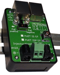 Инжектор PoE 1х10/100 PassivePoE B, 30Вт, =24/48В внеш, стена IP20, -25...70°C Commeng PoET IS-B PoET IS-B f/f