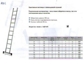 Лестница алюминиевая приставная (Германия)