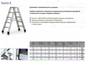 Стремянка алюминиевая с двусторонним подъёмом (Германия)